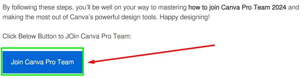 How to join Canva Pro Team